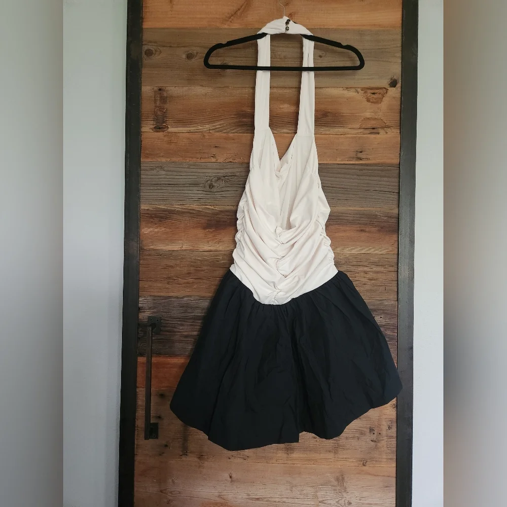 NWT Anthropologie Maeve Halter Twofer Mini Dress Size Large - Picture 7 of 9
